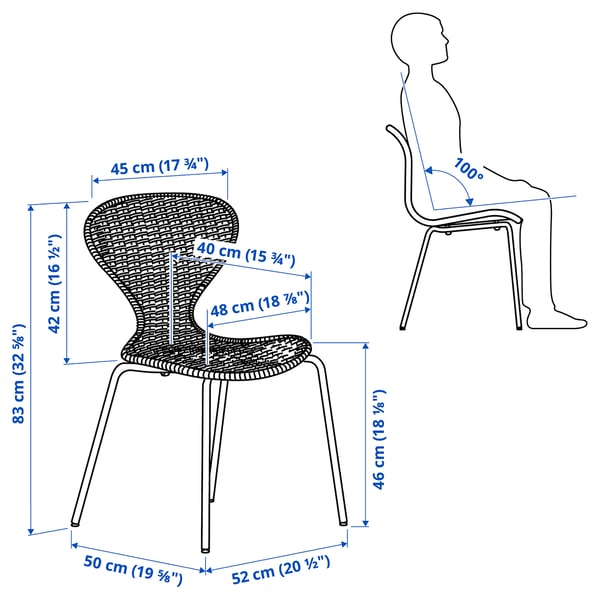 SKÅLSTA Chaise, rotin