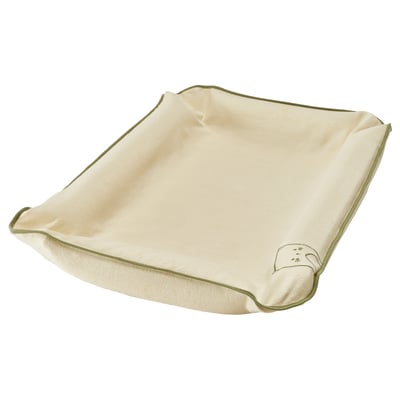 SKÖTSAM Matelas à langer avec housse, beige/tissu éponge, 53x80 cm
