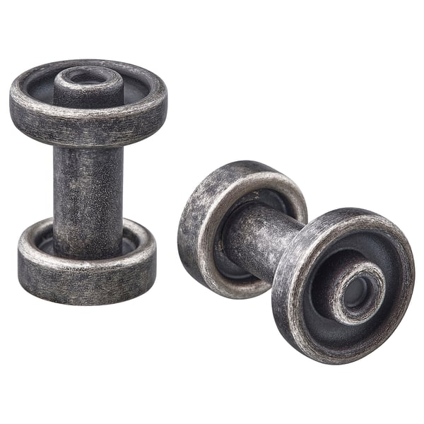 SKRUVSHULT Bouton, anthracite, 18 mm