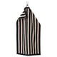 SLÅNHÖSTMAL Serviette de toilette, noir/beige clair rayé, 40x70 cm