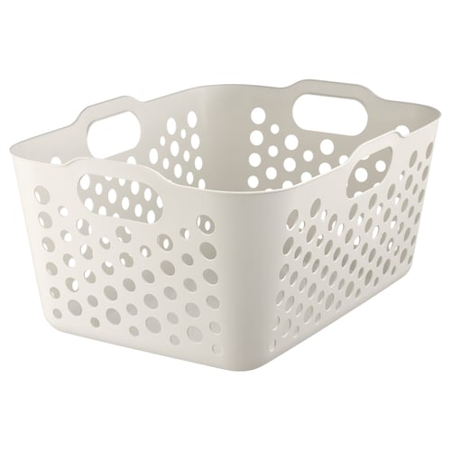 SLIBB Panier à linge, blanc, 38 l