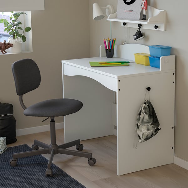 SMÅGÖRA Bureau, blanc, 93x51 cm