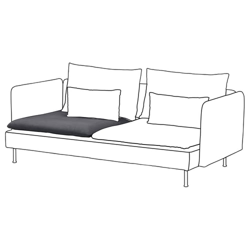 SÖDERHAMN Cous assise à recouv, can 3p, pour remplacement