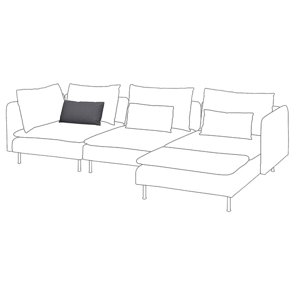 SÖDERHAMN Coussin assise à recouvrir, pour remplacement, S
