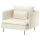 SÖDERHAMN Fauteuil, Johanneshov blanc cassé