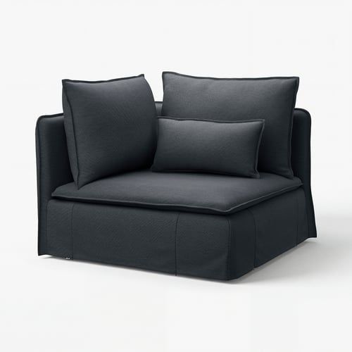 SÖDERHAMN Housse module d'angle, Knäbäck anthracite