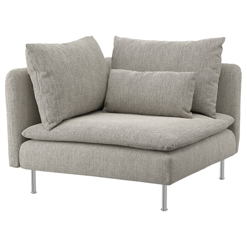 SÖDERHAMN Housse pour élément d'angle, Viarp beige/brun