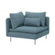 SÖDERHAMN Module d'angle, Fridtuna bleu gris foncé