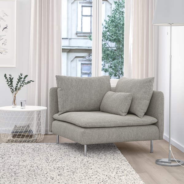 SÖDERHAMN Module d'angle, Viarp beige/brun