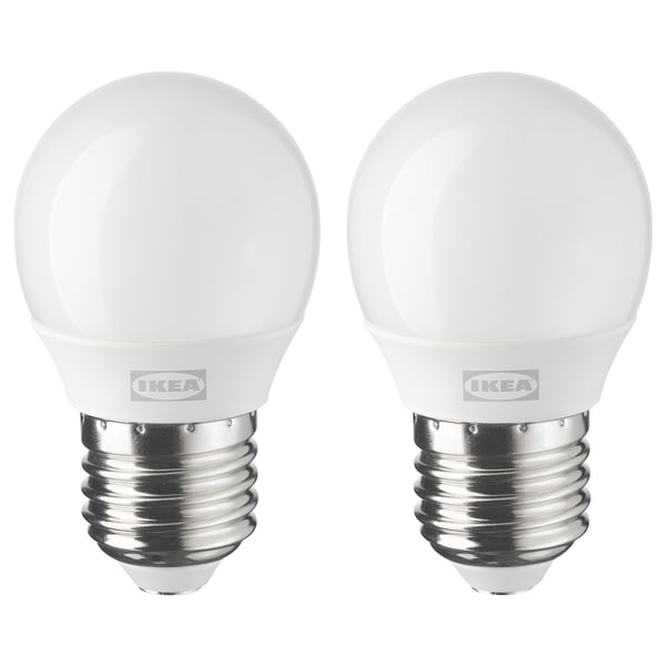 SOLHETTA Ampoule LED E27 250 lumen, globe opalin, 45 mm