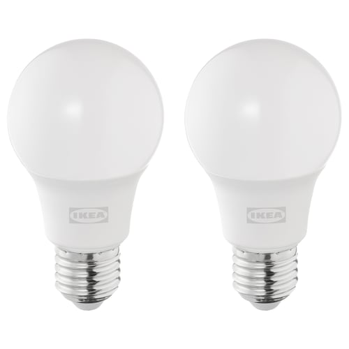 SOLHETTA Ampoule LED E27 806 lumen, globe opalin, 4000 Kelvin