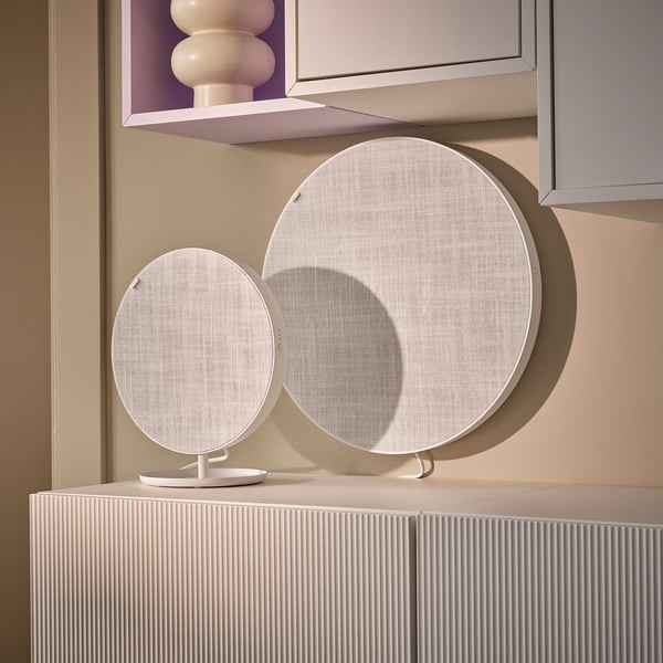SOLSKYDD Enceinte bluetooth, blanc, 45 cm