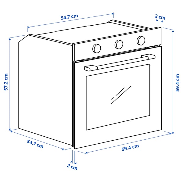 SPJUTBO Four à chaleur brassée, pyrolyse fonction grill/noir IKEA 300