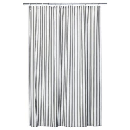STAVBJÖRNBÄR Rideau de douche, noir/blanc, 180x200 cm