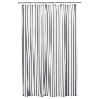 STAVBJÖRNBÄR Rideau de douche, noir/blanc, 180x200 cm