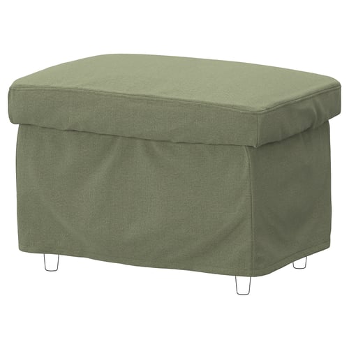 STRANDMON Housse pour repose-pieds, Naggen gris vert