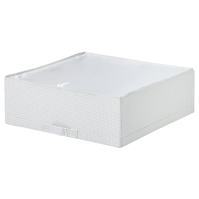STUK Sac de rangement, blanc/noir, 51x51x18 cm
