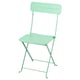 SUNDSÖ Chaise pliante, vert clair extérieur