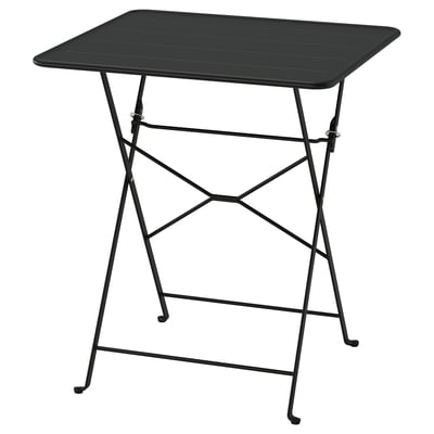 SUNDSÖ Table, anthracite extérieur, 65x65 cm