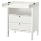 SUNDVIK Table à langer/commode, blanc, 78x79x99 cm