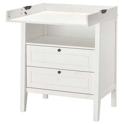 SUNDVIK Table à langer/commode, blanc, 78x79x99 cm