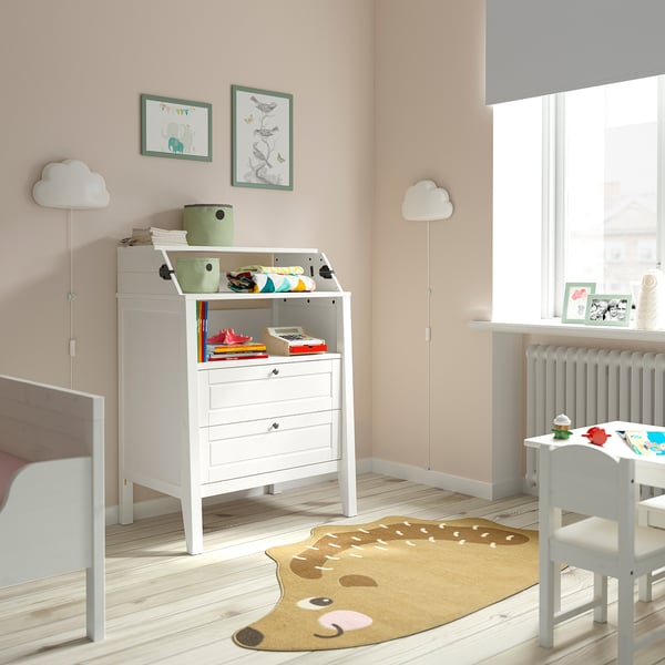 SUNDVIK Table à langer/commode, blanc, 78x79x99 cm