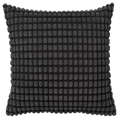 SVARTPOPPEL Housse de coussin, anthracite, 50x50 cm