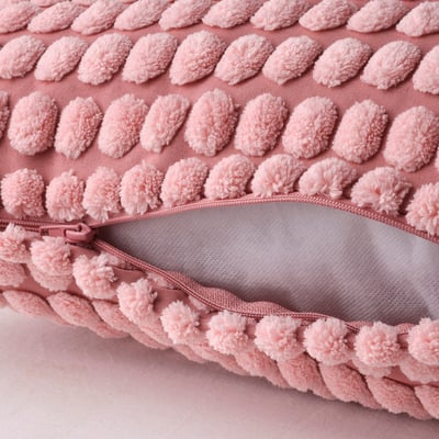 SVARTPOPPEL Housse de coussin, rose clair, 50x50 cm