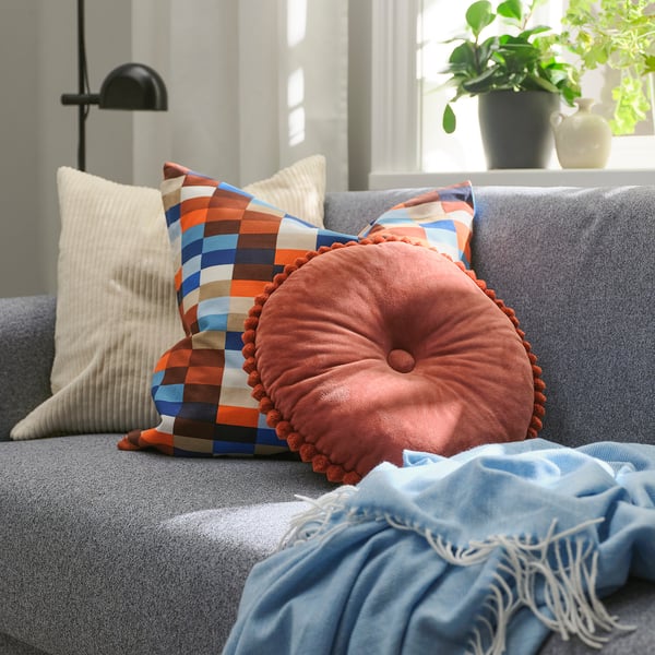 SYRENBUSKE Coussin, rouille, 36 cm