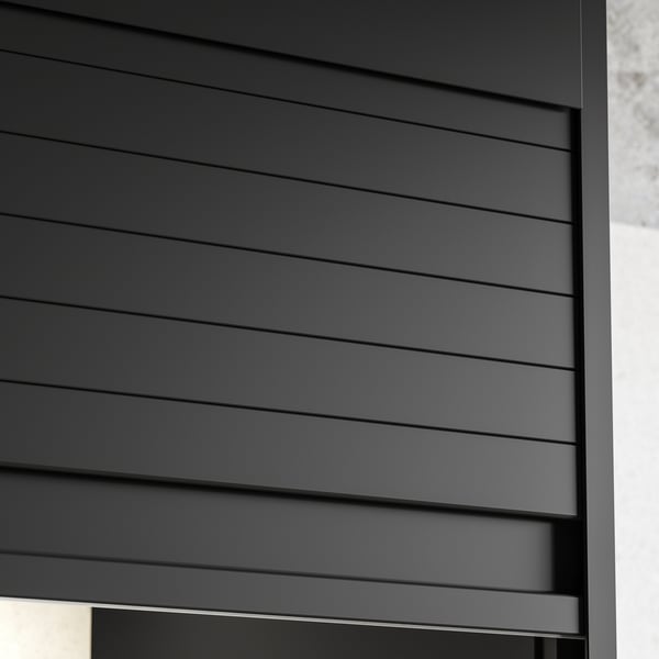 TITTEBO Rangement à rideau pr pt électro, noir, 60 cm