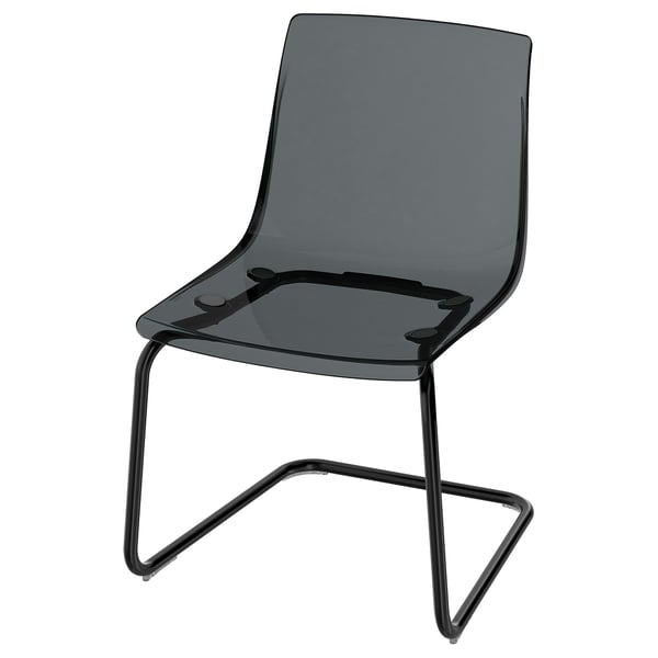 TOBIAS Chaise, noir/gris/noir