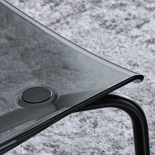 TOBIAS Chaise, noir/gris/noir