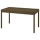 TONSTAD Bureau, brun placage chêne teinte, 140x75 cm