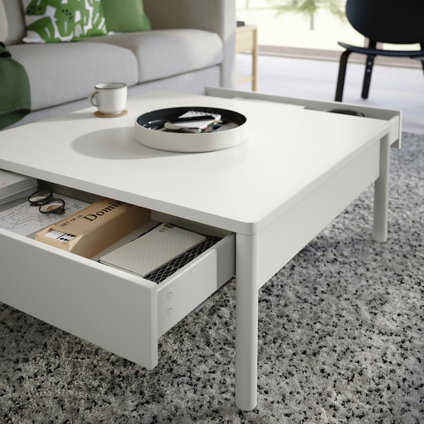 TONSTAD Table basse, blanc cassé, 84x82 cm