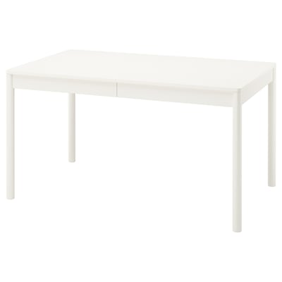 TONSTAD Table extensible, blanc cassé, 140/196x85 cm