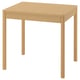 TONSTAD Table extensible, plaqué chêne, 80/120x70 cm