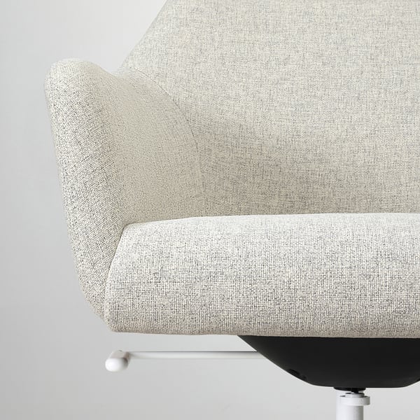 TOSSBERG / LÅNGFJÄLL Chaise conférence, Gunnared beige/blanc