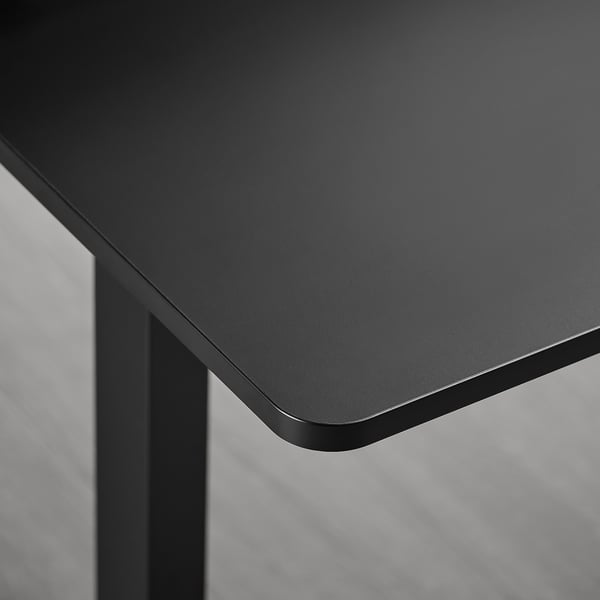 TRAVSPORT Bureau assis/debout, électrique noir, 120x70 cm