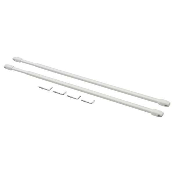 TRÖSTA Tringle à rideau, blanc, 60-90 cm