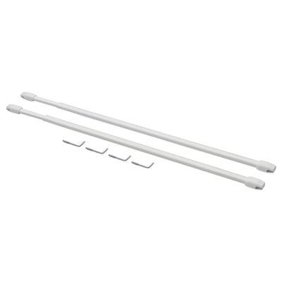 TRÖSTA Tringle à rideau, blanc, 60-90 cm