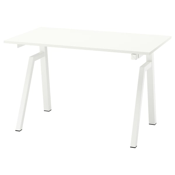 TROTTEN Bureau assis/debout, électrique/blanc, 120x70 cm