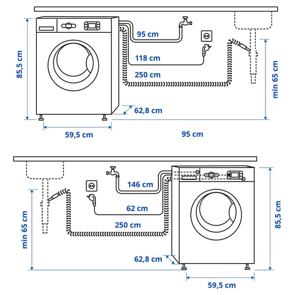 UDDARP Lave-linge, IKEA 500, 8 kg