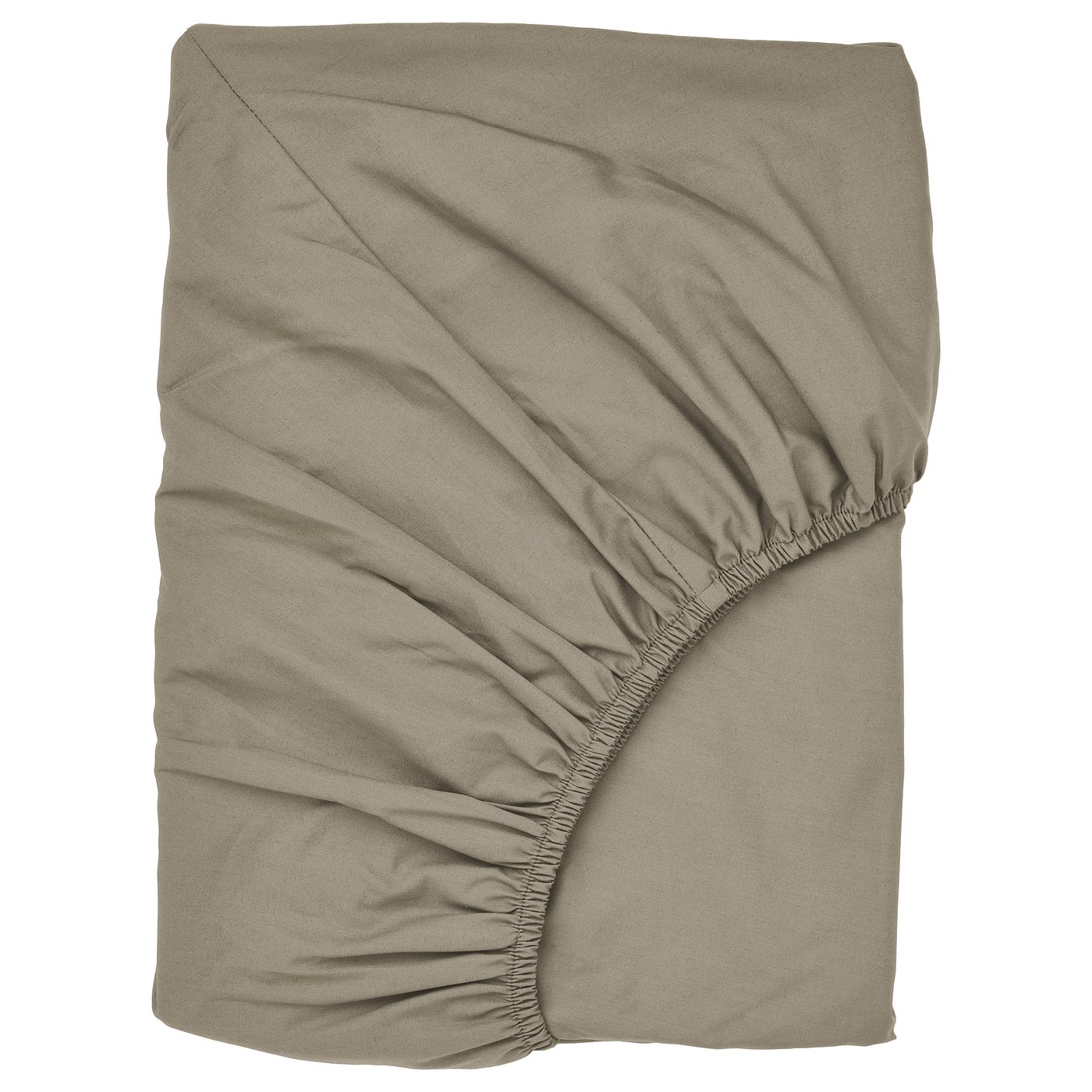 ULLVIDE Drap housse, gris-beige, 80x200 cm