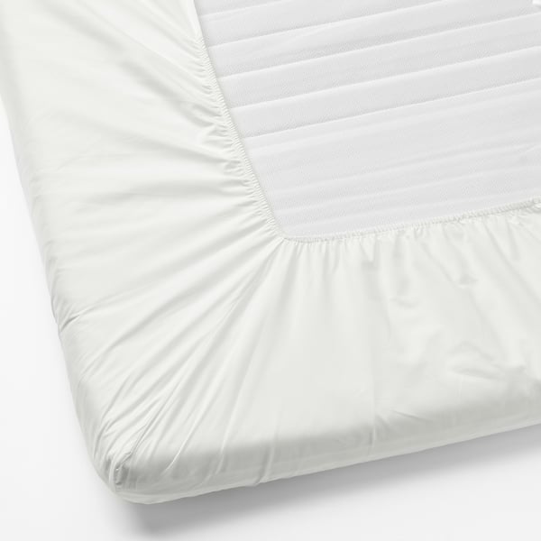ULLVIDE Drap housse pour surmatelas, blanc, 90x200 cm