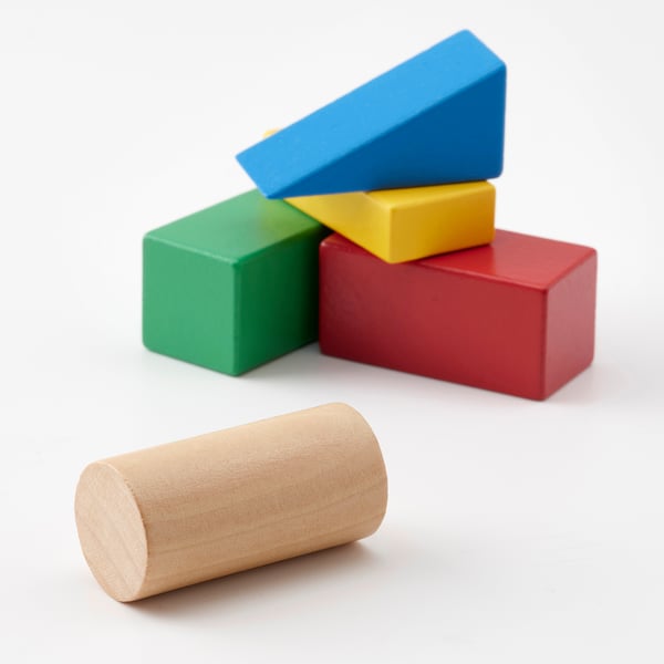 UNDERHÅLLA Éléments construction en bois, 40p, multicolore