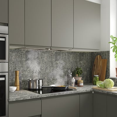 UNDERVERK Hotte aspirante intégrée, acier inoxydable, 80 cm