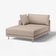 UPPÅKRA Housse module méridienne, gauche, Samsala gris-beige