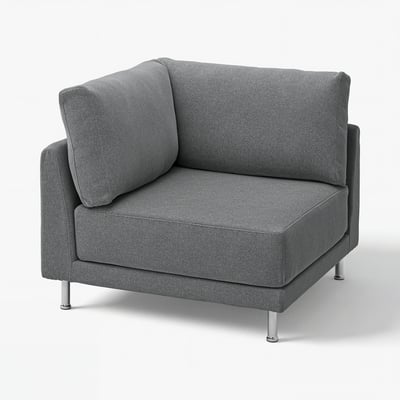 UPPÅKRA Module d'angle, Johanneshov gris foncé