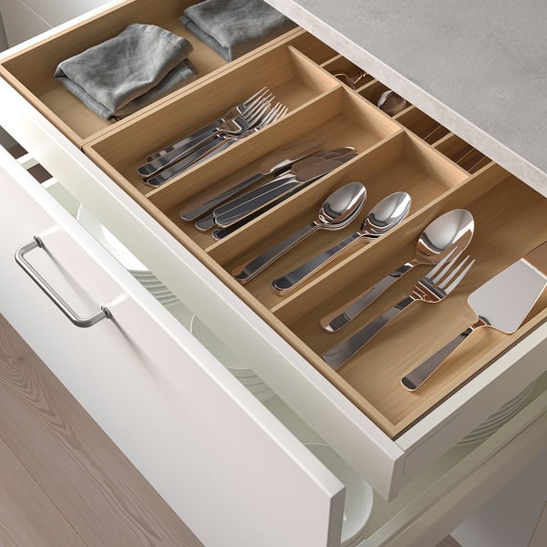 UPPDATERA Range-couverts, bambou clair, 52x50 cm