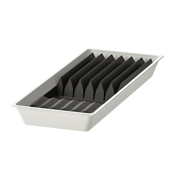 UPPDATERA Range-ustensiles av range-couteaux, blanc/anthracite, 20x50 cm